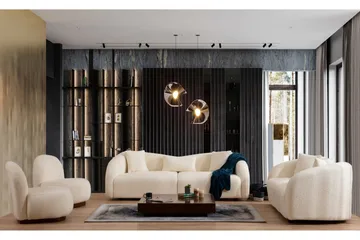 Hungirr Sofa 3-seters - Beige|Bouclé - Møbler - Sofaer - 3 seter sofa