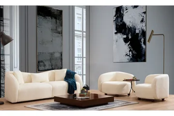 Hungirr Sofa 3-seters - Beige|Bouclé - Møbler - Sofaer - 3 seter sofa