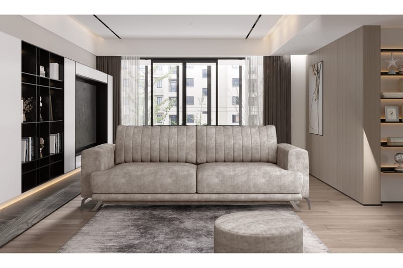 Jalissia 3-seters Sofa, Beige