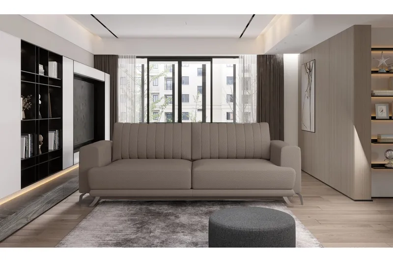Jalissia 3-seters Sofa - Beige - Møbler - Sofaer - 3 seter sofa