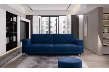 Jalissia 3-seters Sofa - Blå - Møbler - Sofaer - 3 seter sofa