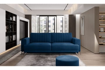 Jalissia 3-seters Sofa - Blå - Møbler - Sofaer - 3 seter sofa