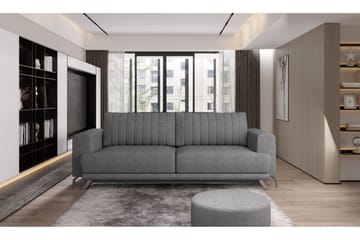 Jalissia 3-seters Sofa - Grå - Møbler - Sofaer - 3 seter sofa