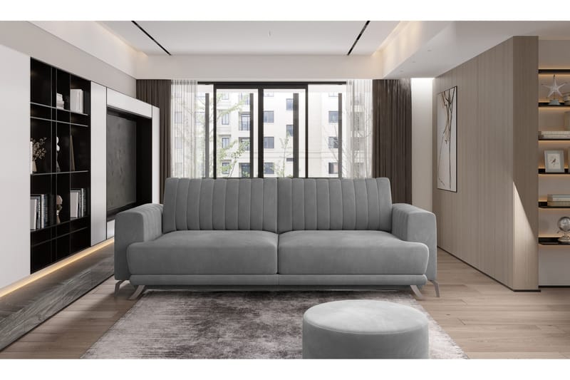 Jalissia 3-seters Sofa, Grå