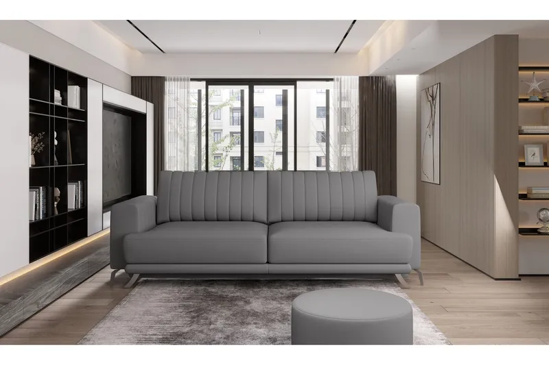 Jalissia 3-seters Sofa, Grå