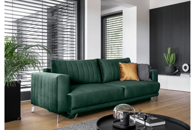 Jalissia 3-seters Sofa, Grønn
