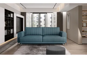 Jalissia 3-seters Sofa - Lyseblå - Møbler - Sofaer - 3 seter sofa