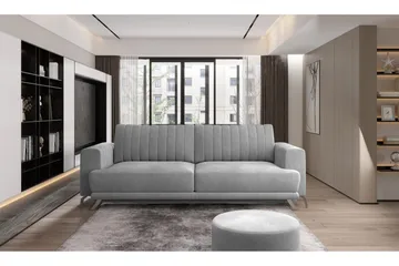 Jalissia 3-seters Sofa - Lysegrå - Møbler - Sofaer - 3 seter sofa