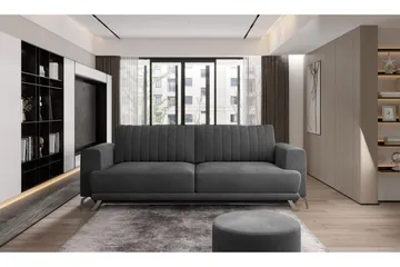 Jalissia 3-seters Sofa - Mørkegrå - Møbler - Sofaer - 3 seter sofa
