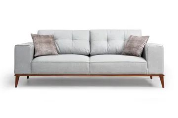 Jonnesha 3-Seter Sofa - Grå - Møbler - Sofaer - 3 seter sofa