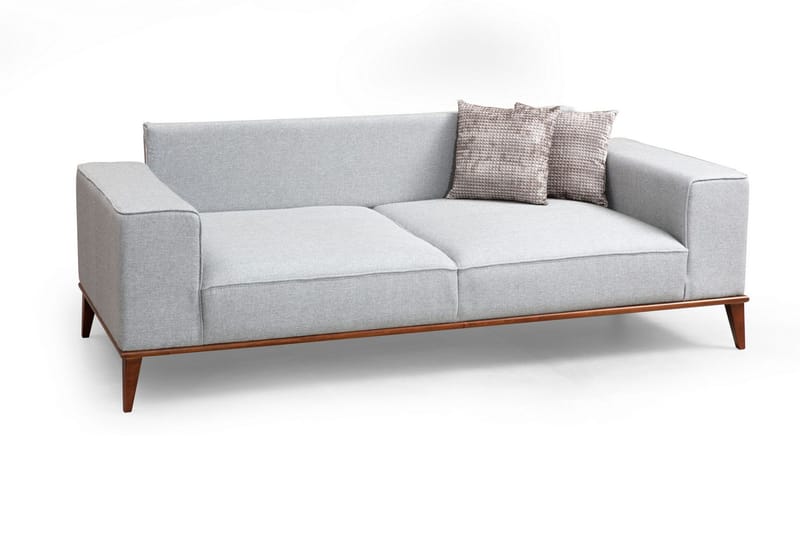 Jonnesha 3-Seter Sofa - Grå - Møbler - Sofaer - 3 seter sofa