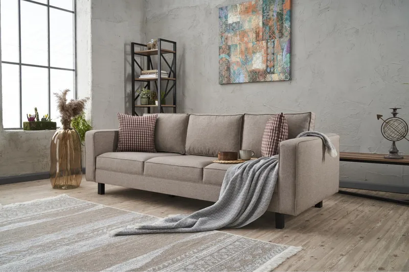 Kaletea Sofa 3-seters - Krem - Møbler - Sofaer - 3 seter sofa