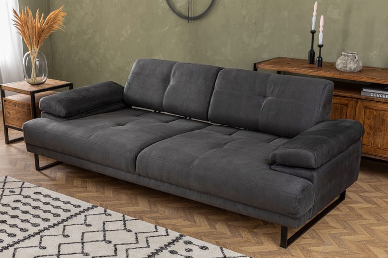 Kitimat Sofa 3-seters - Antrasitt - Møbler - Sofaer - 3 seter sofa
