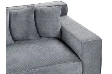 Lahall Manchestersofa 200 cm - Grå - Møbler - Sofaer - 3 seter sofa