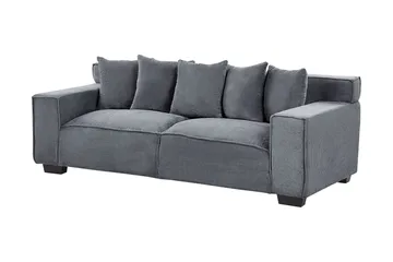 Lahall Manchestersofa 200 cm - Grå - Møbler - Sofaer - 3 seter sofa