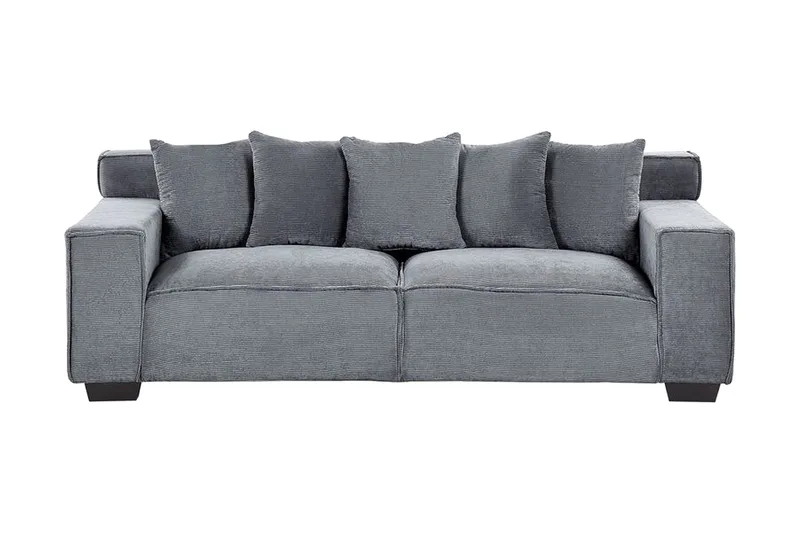 Lahall Manchestersofa 200 cm, Grå