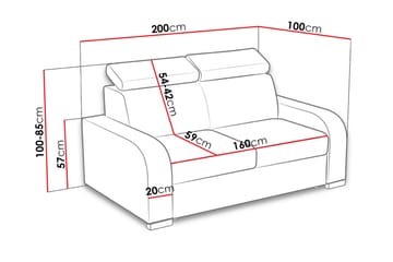 Lavona 3 Sofa - Brun - Møbler - Sofaer - 3 seter sofa