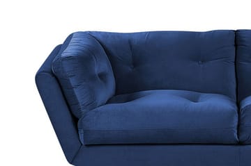 Lenvik 3-seters Sofa - Fløyel/Blå - Møbler - Sofaer - 3 seter sofa