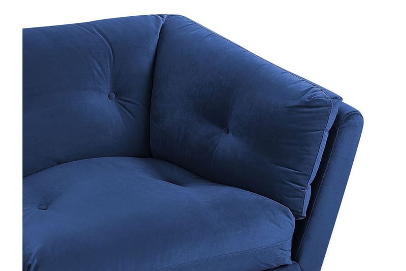 Lenvik 3-seters Sofa - Fløyel/Blå - Møbler - Sofaer - 3 seter sofa
