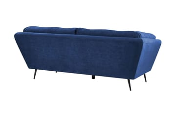 Lenvik 3-seters Sofa - Fløyel/Blå - Møbler - Sofaer - 3 seter sofa