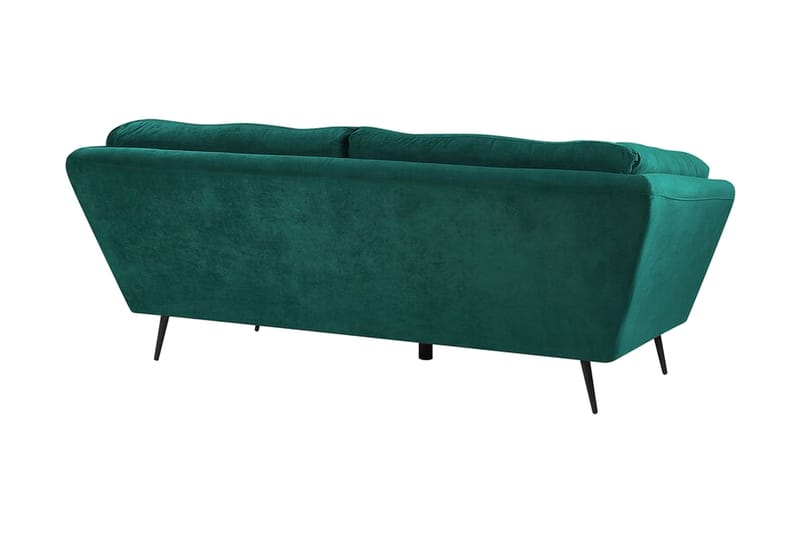 Lenvik 3-seters Sofa - Fløyel/Grønn - Møbler - Sofaer - 3 seter sofa