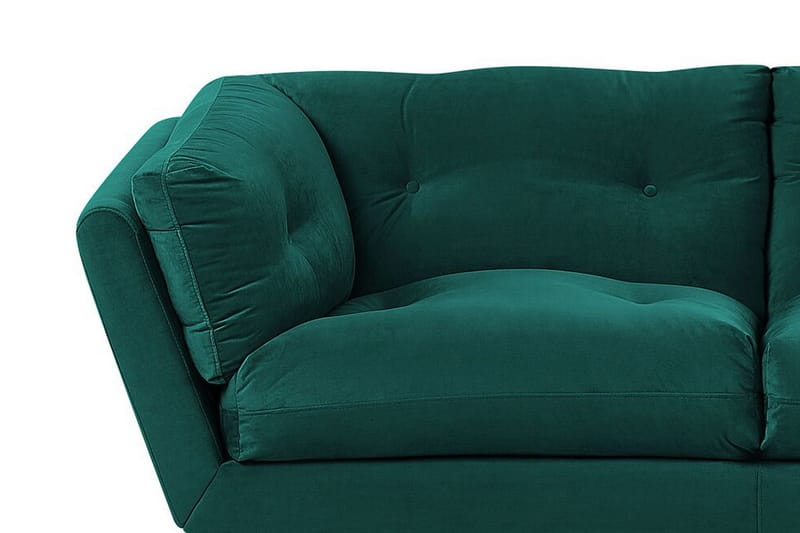 Lenvik 3-seters Sofa - Fløyel/Grønn - Møbler - Sofaer - 3 seter sofa