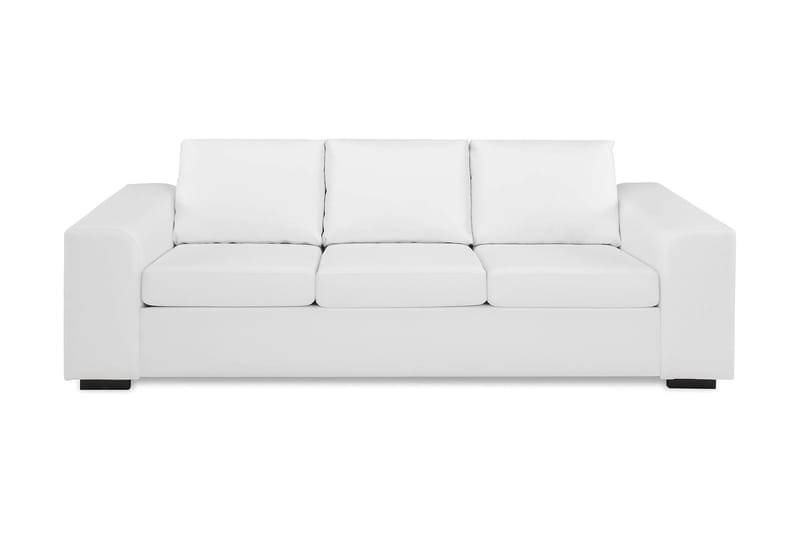 Link 3-seters Sofa i Kunstlær - Hvit - Møbler - Sofaer - 3 seter sofa