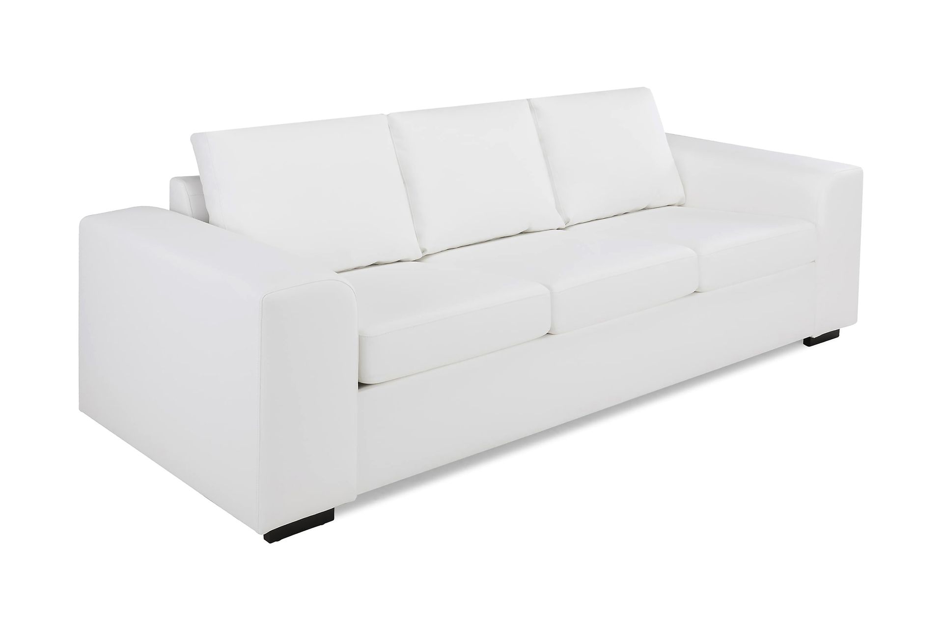 Link 3-seters Sofa i Kunstlær - Hvit - Møbler - Sofaer - 3 seter sofa