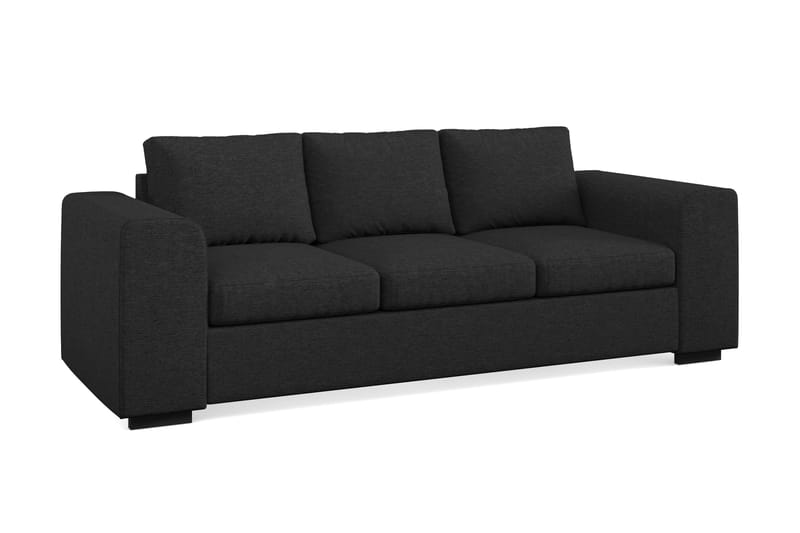 Link 3-seters Stoffsofa - Svart - Møbler - Sofaer - 3 seter sofa