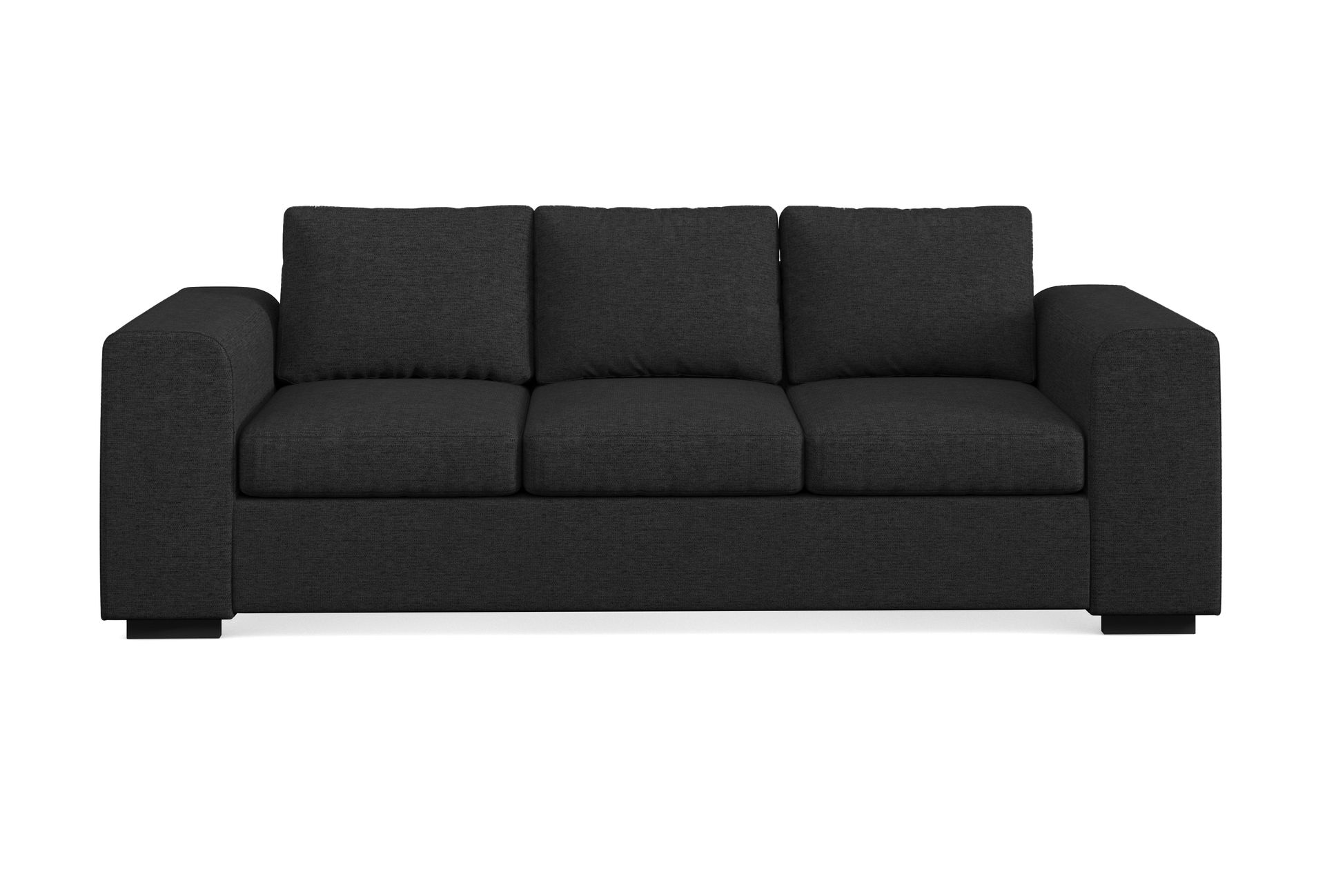 Link 3-seters Stoffsofa - Svart - Møbler - Sofaer - 3 seter sofa