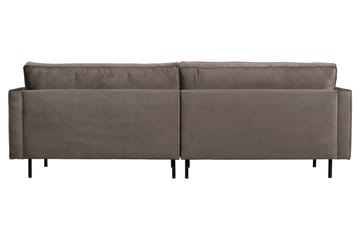 Lissbon 3-seter Fløyelssofa 275 cm - Beige - Møbler - Sofaer - 3 seter sofa