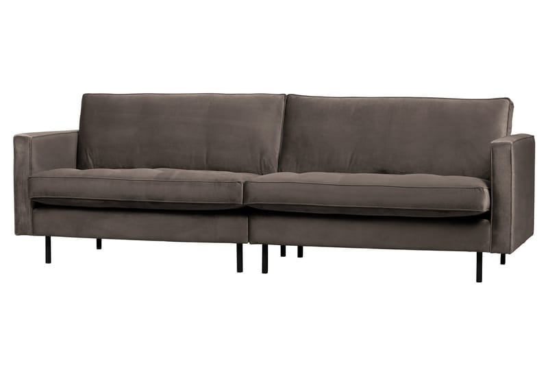 Lissbon 3-seter Fløyelssofa 275 cm - Beige - Møbler - Sofaer - 3 seter sofa