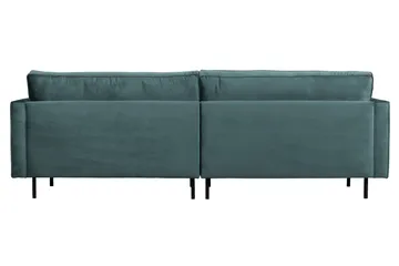 Lissbon 3-seter Fløyelssofa 275 cm - Blå|Grønn - Møbler - Sofaer - 3 seter sofa