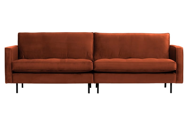Lissbon 3-seter Fløyelssofa 275 cm, Rød
