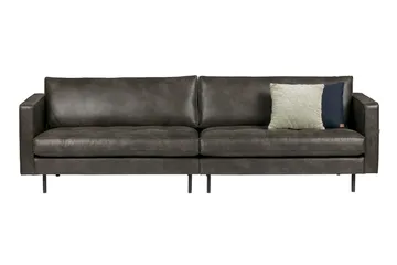 Lissbon 3-seter Sofa 275 cm i Kunstlær - Mørkegrå - Møbler - Sofaer - 3 seter sofa