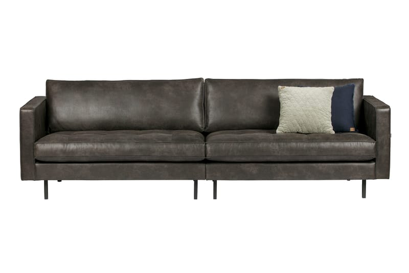 Lissbon 3-seter Sofa 275 cm i Kunstlær - Mørkegrå - Møbler - Sofaer - 3 seter sofa