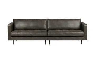 Lissbon 3-seter Sofa 275 cm i Kunstlær - Mørkegrå - Møbler - Sofaer - 3 seter sofa
