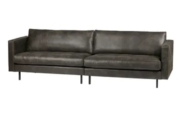 Lissbon 3-seter Sofa 275 cm i Kunstlær - Mørkegrå - Møbler - Sofaer - 3 seter sofa