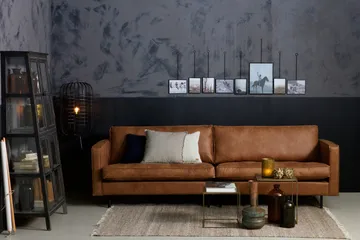 Lissbon 3-seter Sofa 275 cm i Lær - Konjakk - Møbler - Sofaer - 3 seter sofa