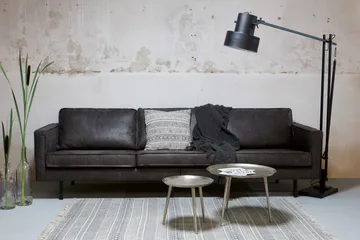 Lissbon 3-seter Sofa 277 cm i Lær - Antrasitt - Møbler - Sofaer - 3 seter sofa