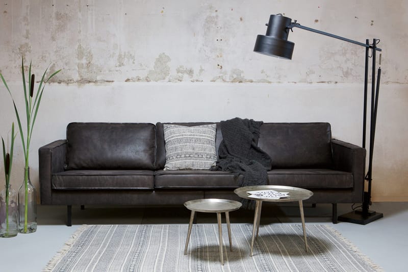 Lissbon 3-seter Sofa 277 cm i Lær - Antrasitt - Møbler - Sofaer - 3 seter sofa