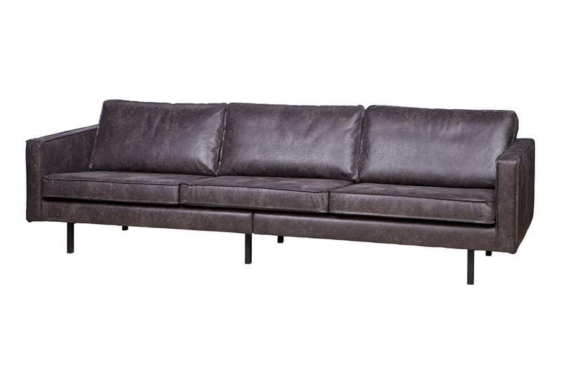 Lissbon 3-seter Sofa 277 cm i Lær - Antrasitt - Møbler - Sofaer - 3 seter sofa