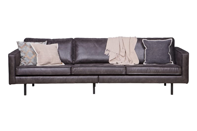 Lissbon 3-seter Sofa 277 cm i Lær - Antrasitt - Møbler - Sofaer - 3 seter sofa