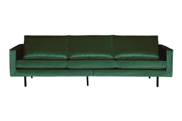 Lissbon 3-seters Fløyelssofa - Grønn - Møbler - Sofaer - 3 seter sofa