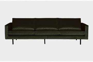 Lissbon 3-seters Fløyelssofa - Grønn - Møbler - Sofaer - 3 seter sofa