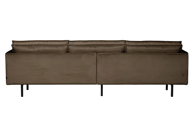 Lissbon 3-seters Fløyelssofa - Taupe - Møbler - Sofaer - 3 seter sofa