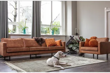 Lissbon 3-seters Sofa - Brun - Møbler - Sofaer - 3 seter sofa