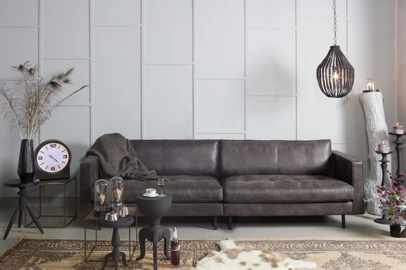 Lissbon 3-seters Sofa - Svart - Møbler - Sofaer - 3 seter sofa