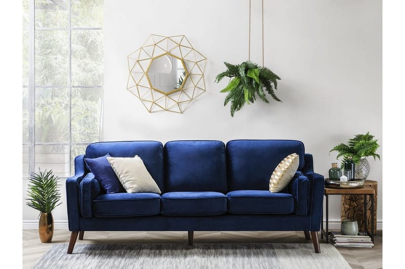 Lokka Sofa 3-seter - Blå - Møbler - Sofaer - 3 seter sofa