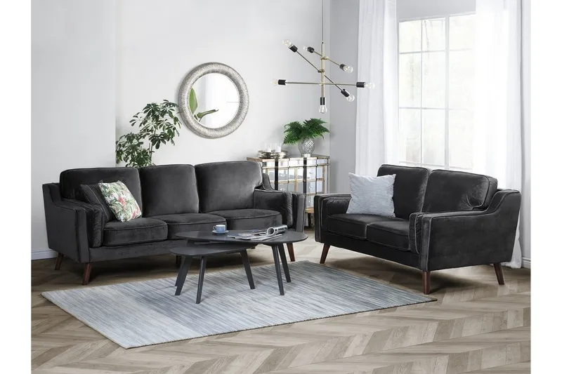 Lokka Sofa 3-seter - Grå - Møbler - Sofaer - 3 seter sofa